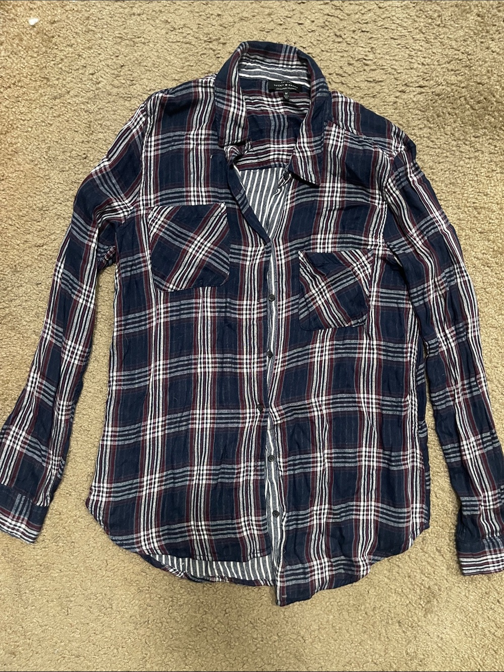 Lucky Brand Plaid Button-Up Shirt
